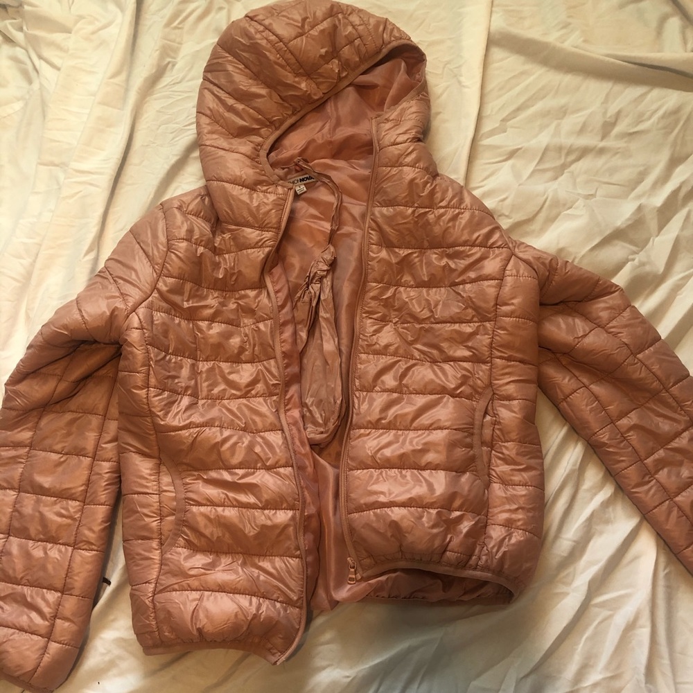 Fashion Nova Pink Puffer Jacket